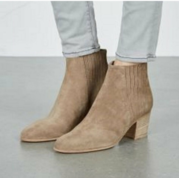 Vince Haider Taupe Suede Chelsea Ankle Boots in Flint Size 10 - Picture 9 of 12